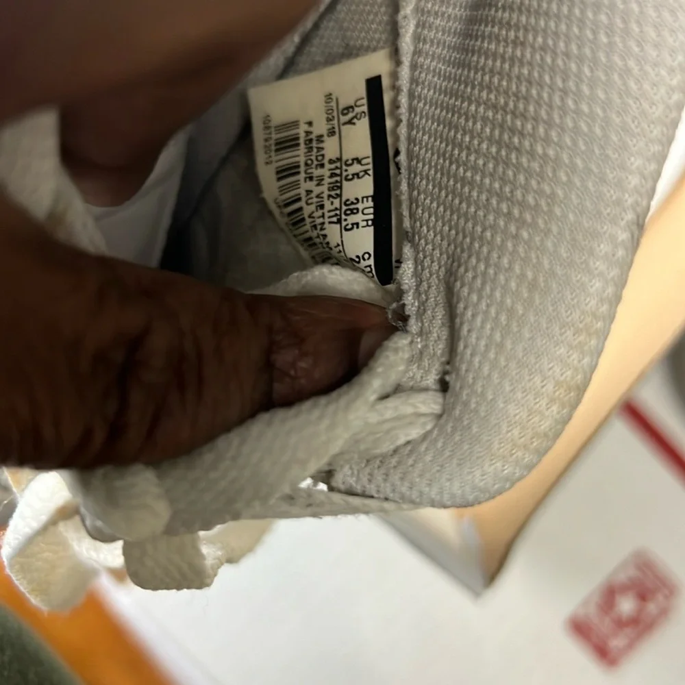 Nike White Leather Sneakers with Ventilation